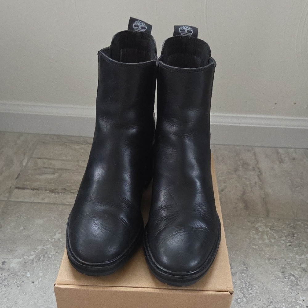 Timberland Black Leather Boots
